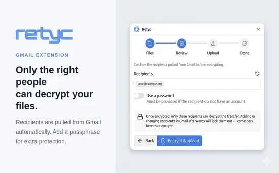 Retyc gmail preparing transfer