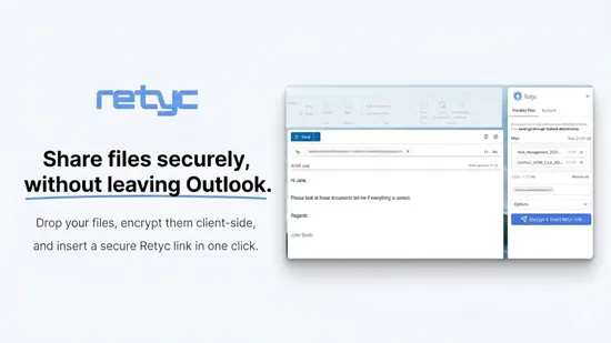 Retyc outlook add-in integration form