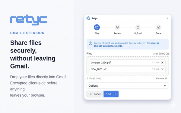 Retyc gmail form files